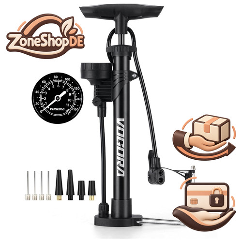 Vogora fahrradpumpe mit - fahrradpumpe,