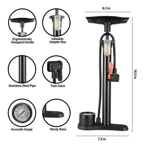 Luftpumpe mit manometer cm - luftpumpe,