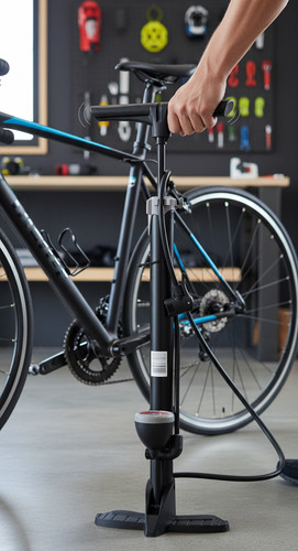 Alu standfußpumpe fahrrad - alu-standfußpumpe,